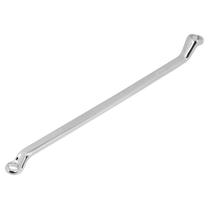 Performance Tool Offset Brake Bleeder Wrench - 8 x 10mm, Model Number W80620, Silver - Image 1